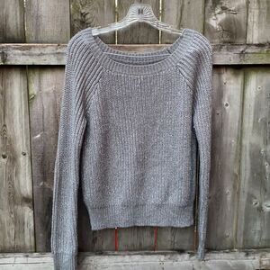 Gray shimmer sweater sz. M